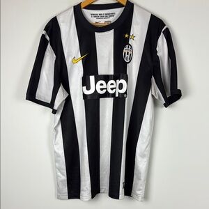 Nike Juventus Black and White Striped Jersey
